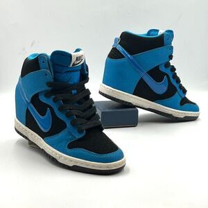 Nike Wmns Dunk Sky High Wedge 'Black Blue Lacquer' (2014)